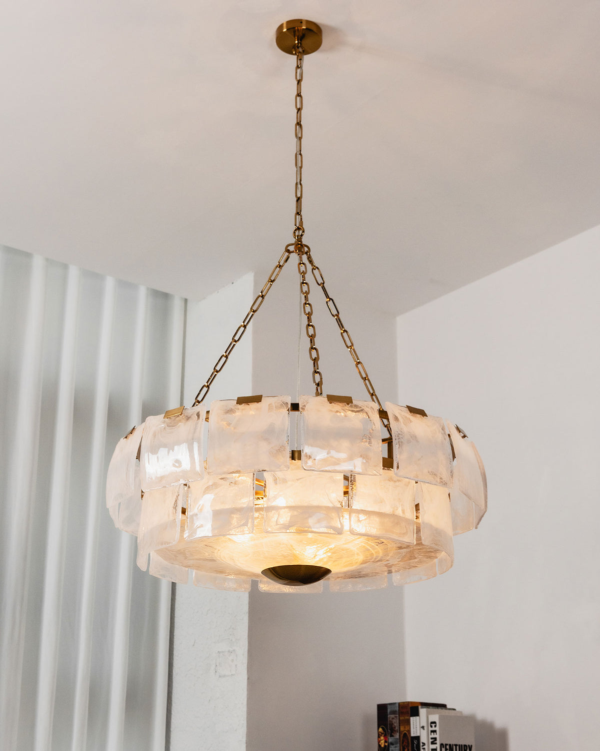 Eldon Textured Glass Chandelier – detail 22