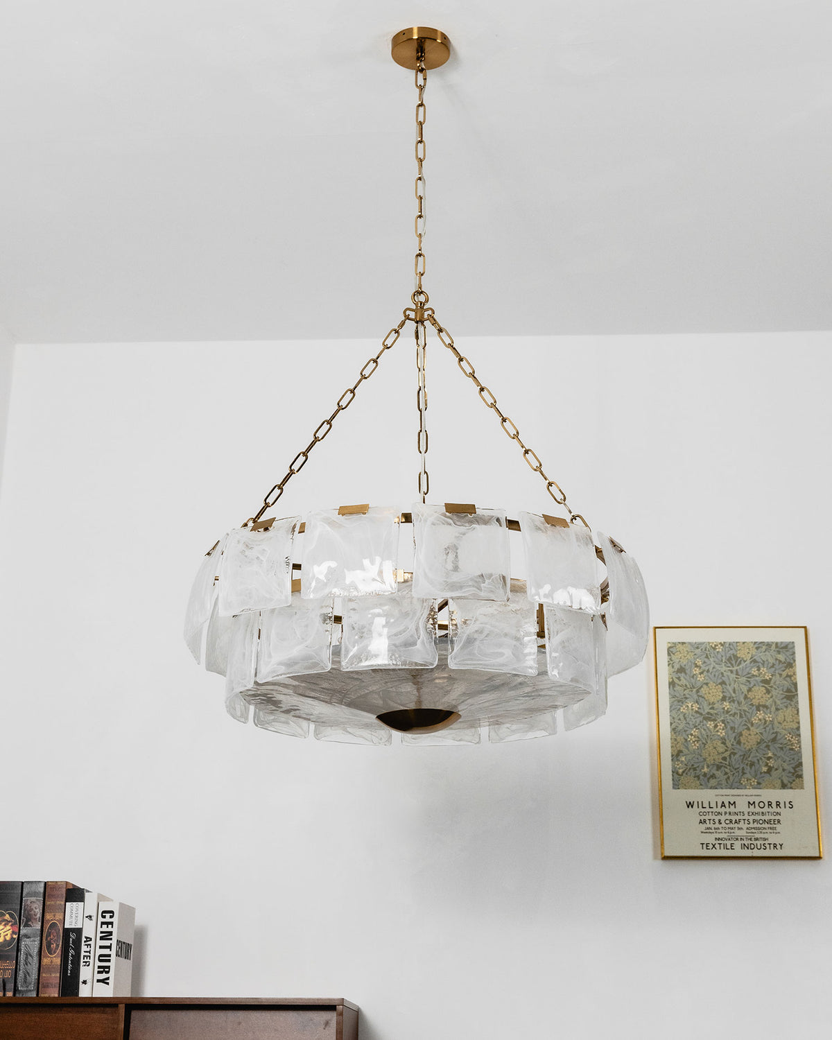 Eldon Textured Glass Chandelier – detail 23