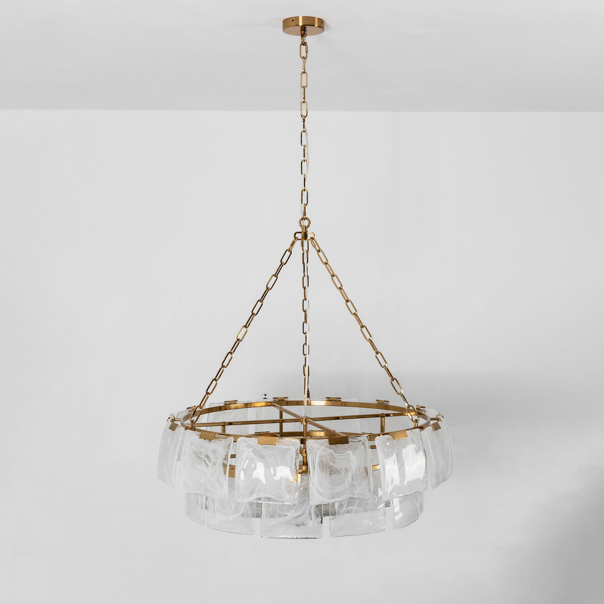Eldon Textured Glass Chandelier – detail 16