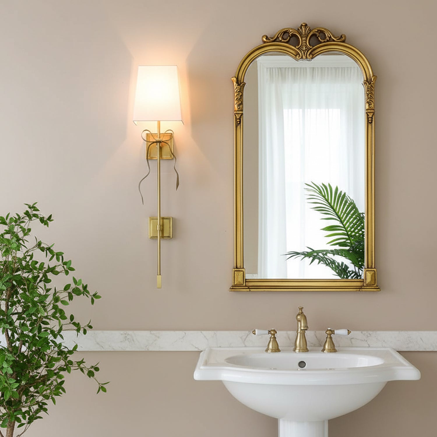 Ellery Gros-Grain Bow Sconce