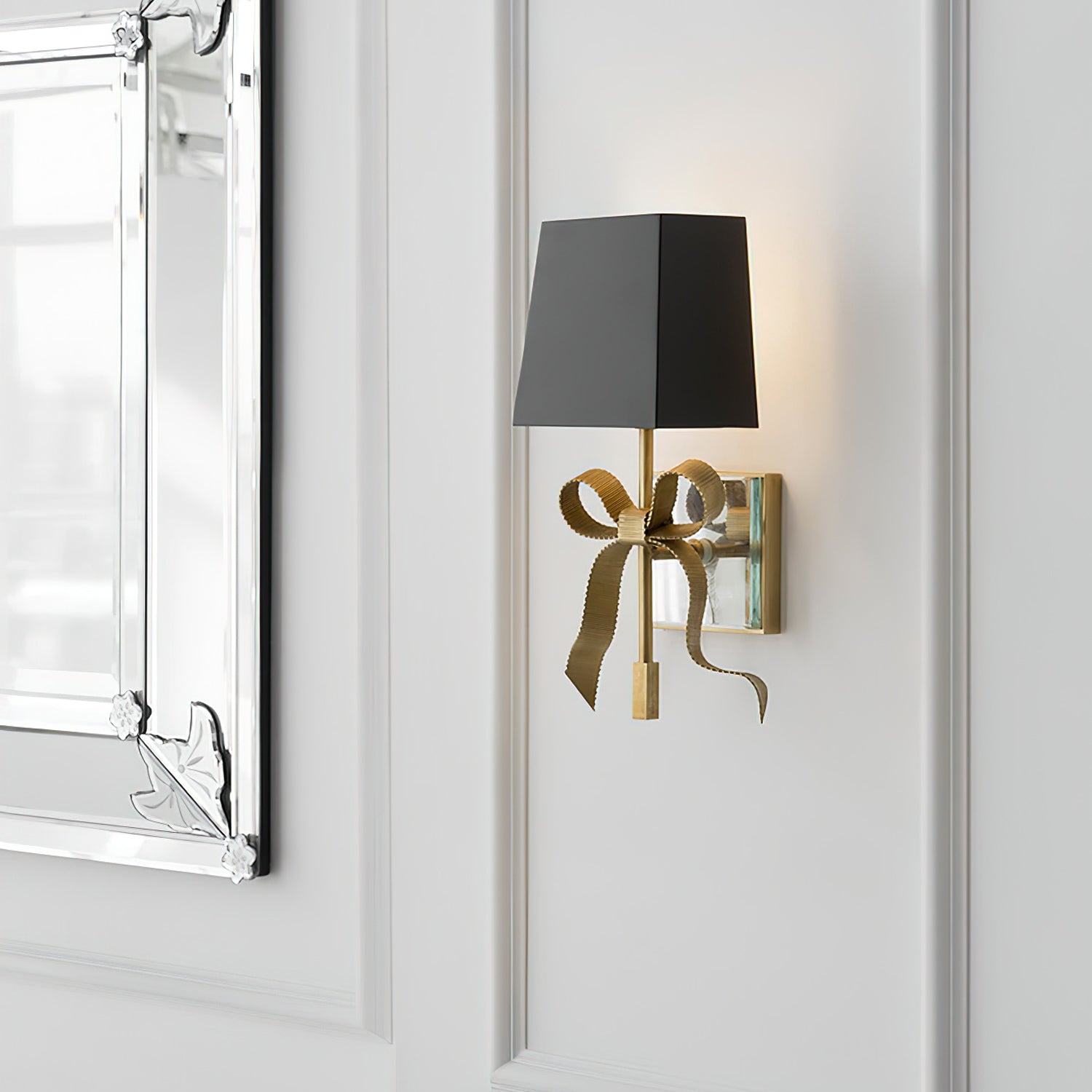 Ellery Gros-Grain Bow Sconce