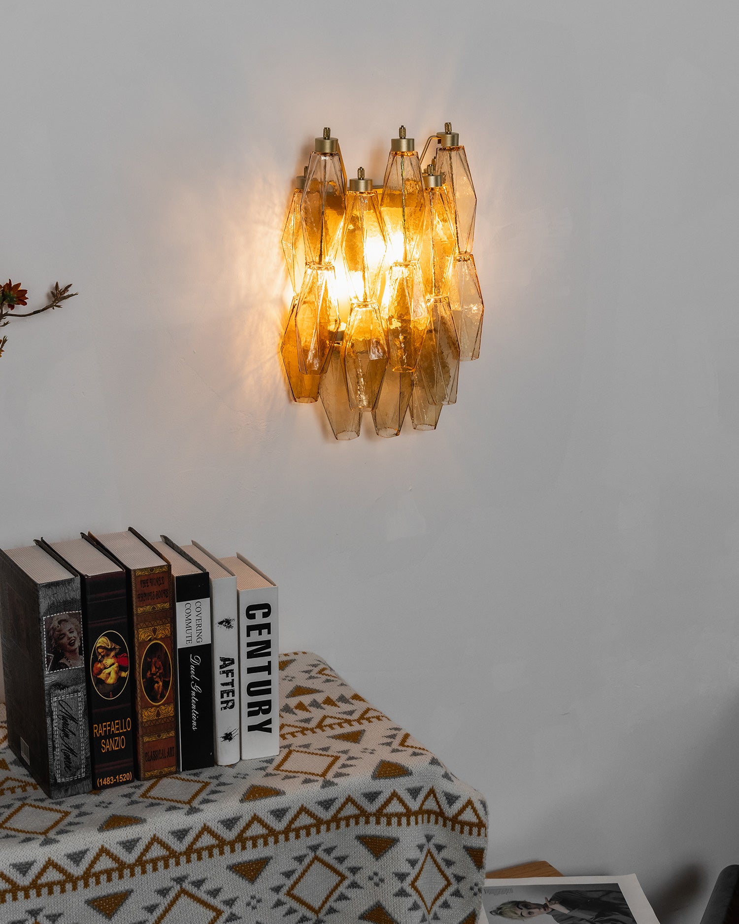 Facetia Tiered Glass Wall Sconce