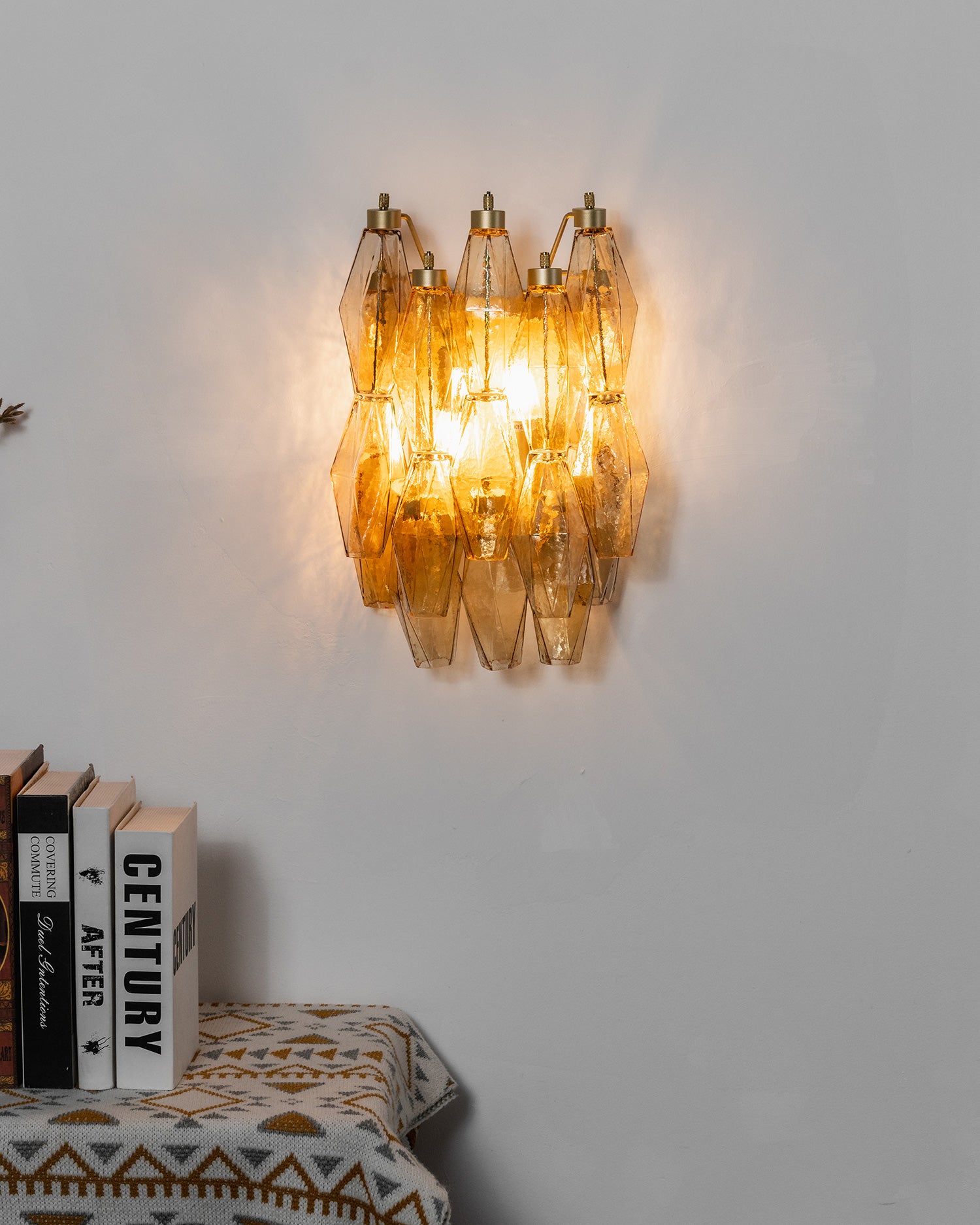 Facetia Tiered Glass Wall Sconce