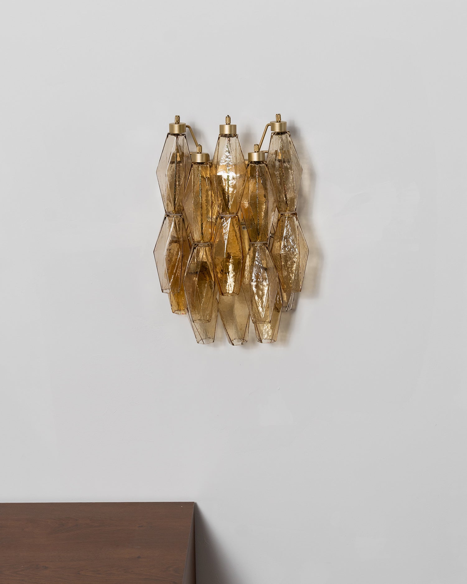 Facetia Tiered Glass Wall Sconce