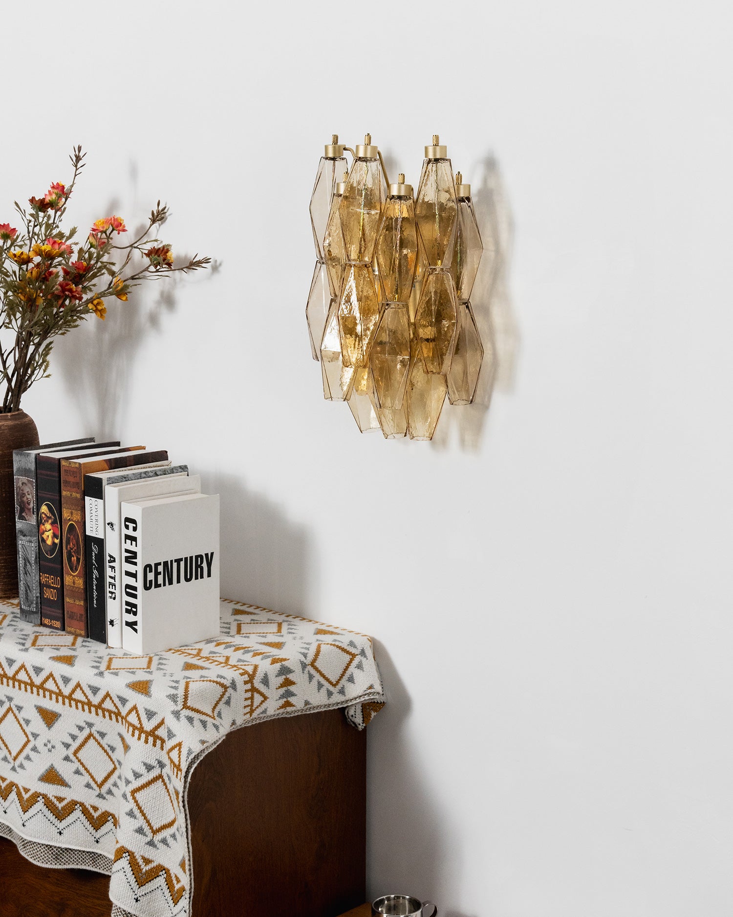 Facetia Tiered Glass Wall Sconce