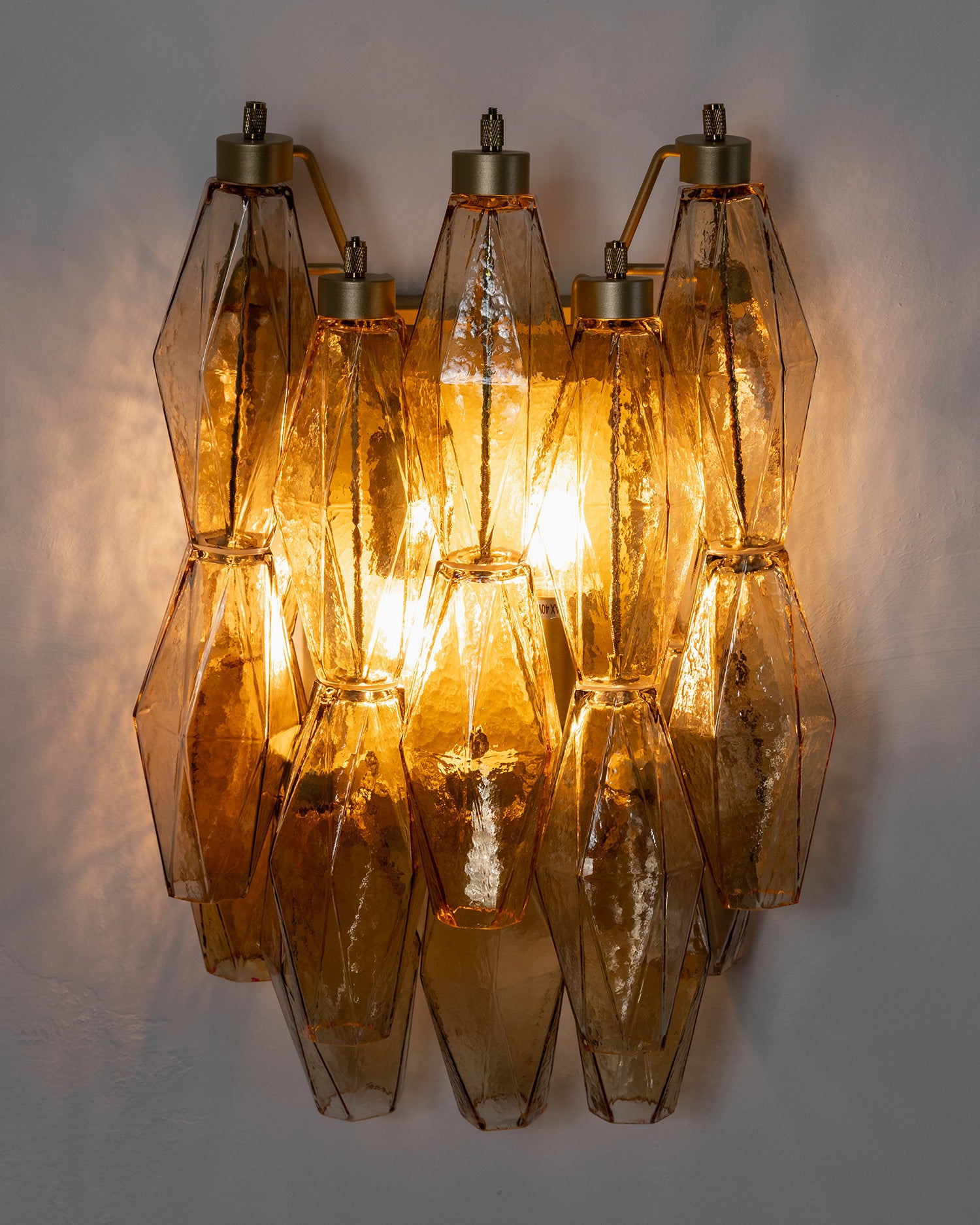 Facetia Tiered Glass Wall Sconce