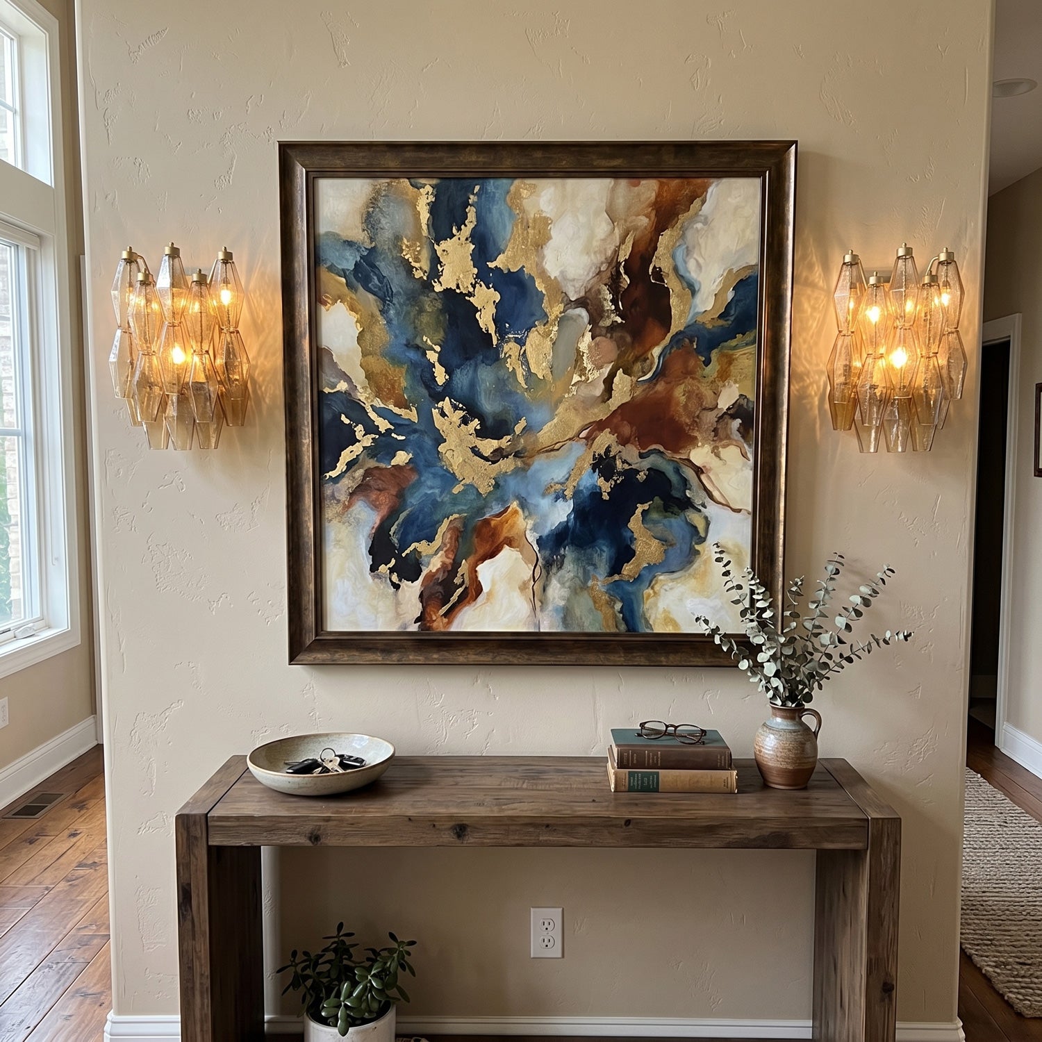 Facetia Tiered Glass Wall Sconce