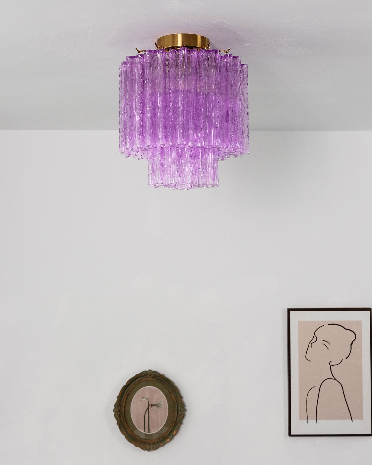 Fiora Pink Ceiling Lamp