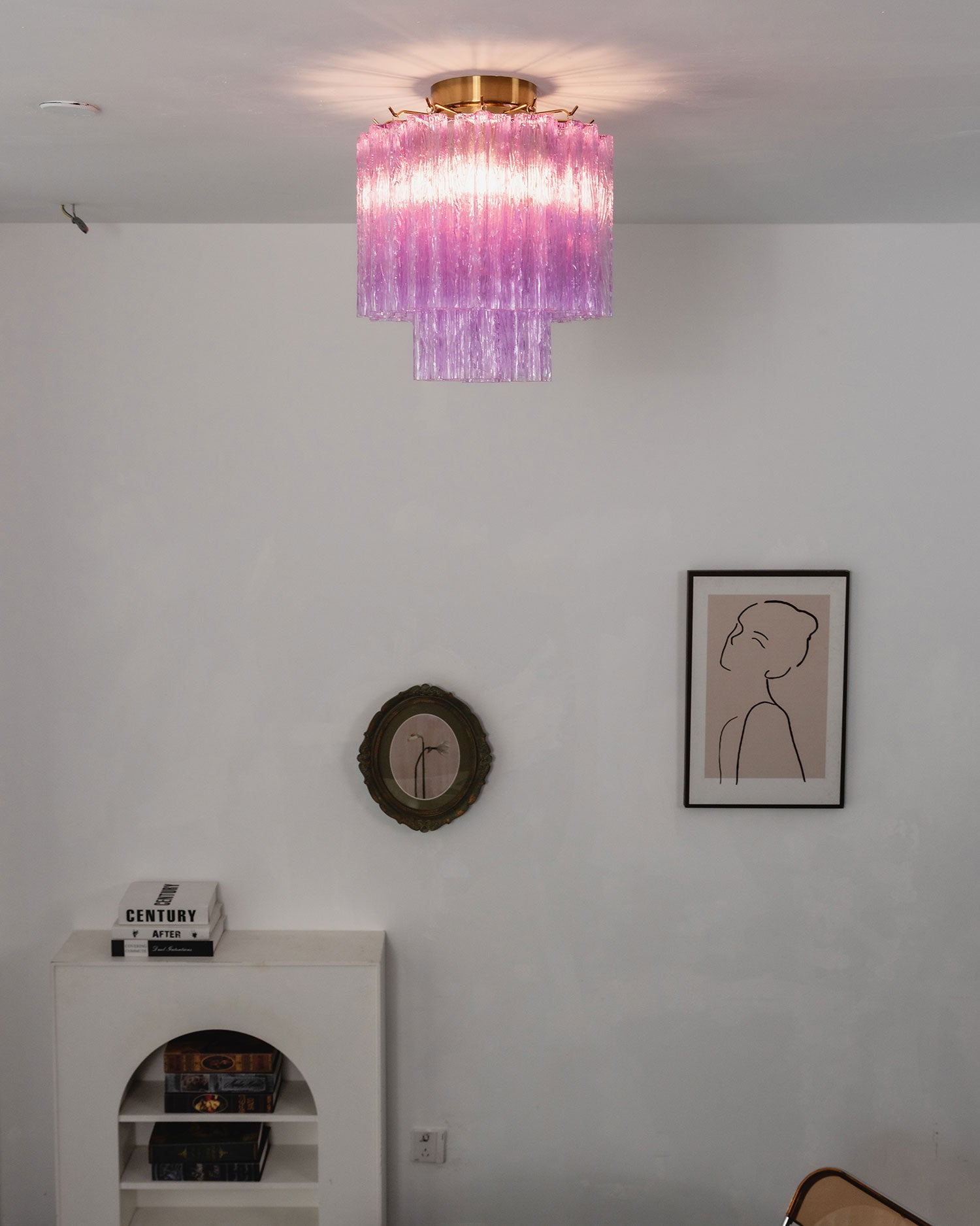 Fiora Pink Ceiling Lamp