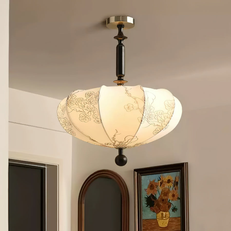 Floral Patterned Ceiling Light – detail 4