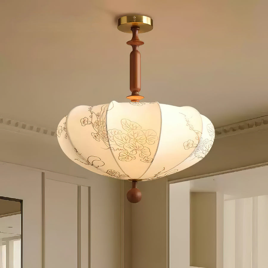Floral Patterned Ceiling Light – detail 2