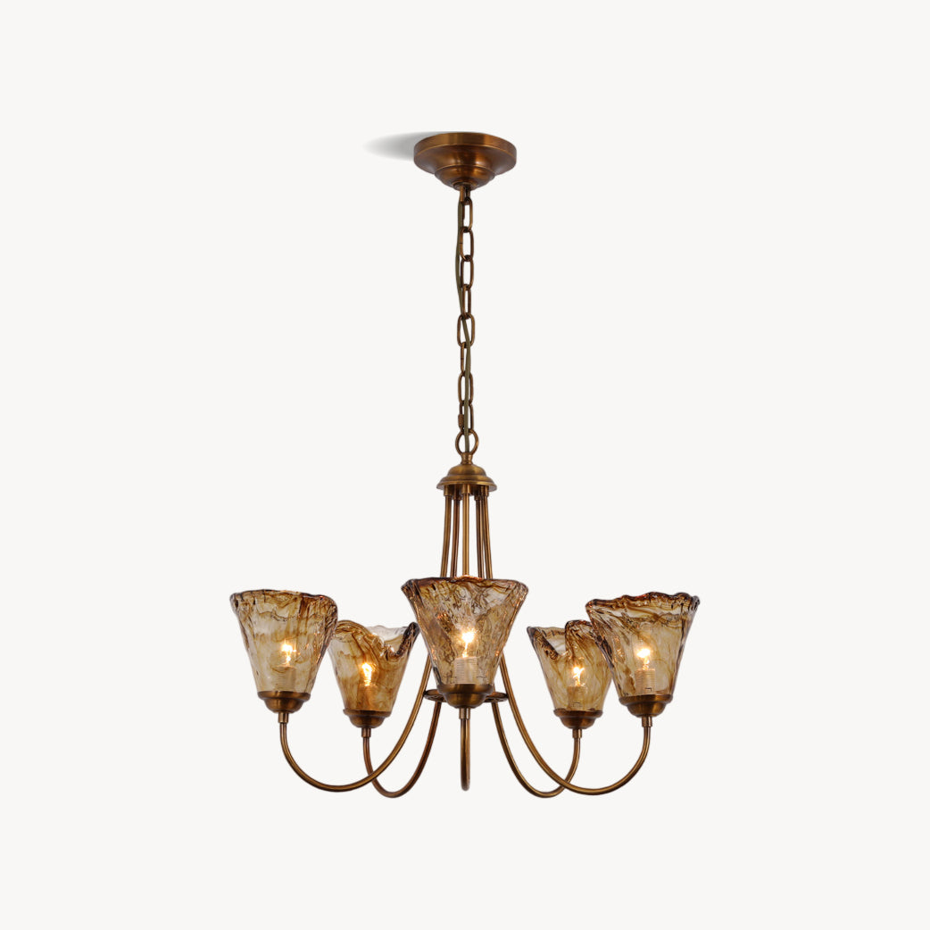 Franklin Amber Chandelier