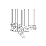 Style B 111heads ∅ 47.2″ x H 29″ (Power ~222W)