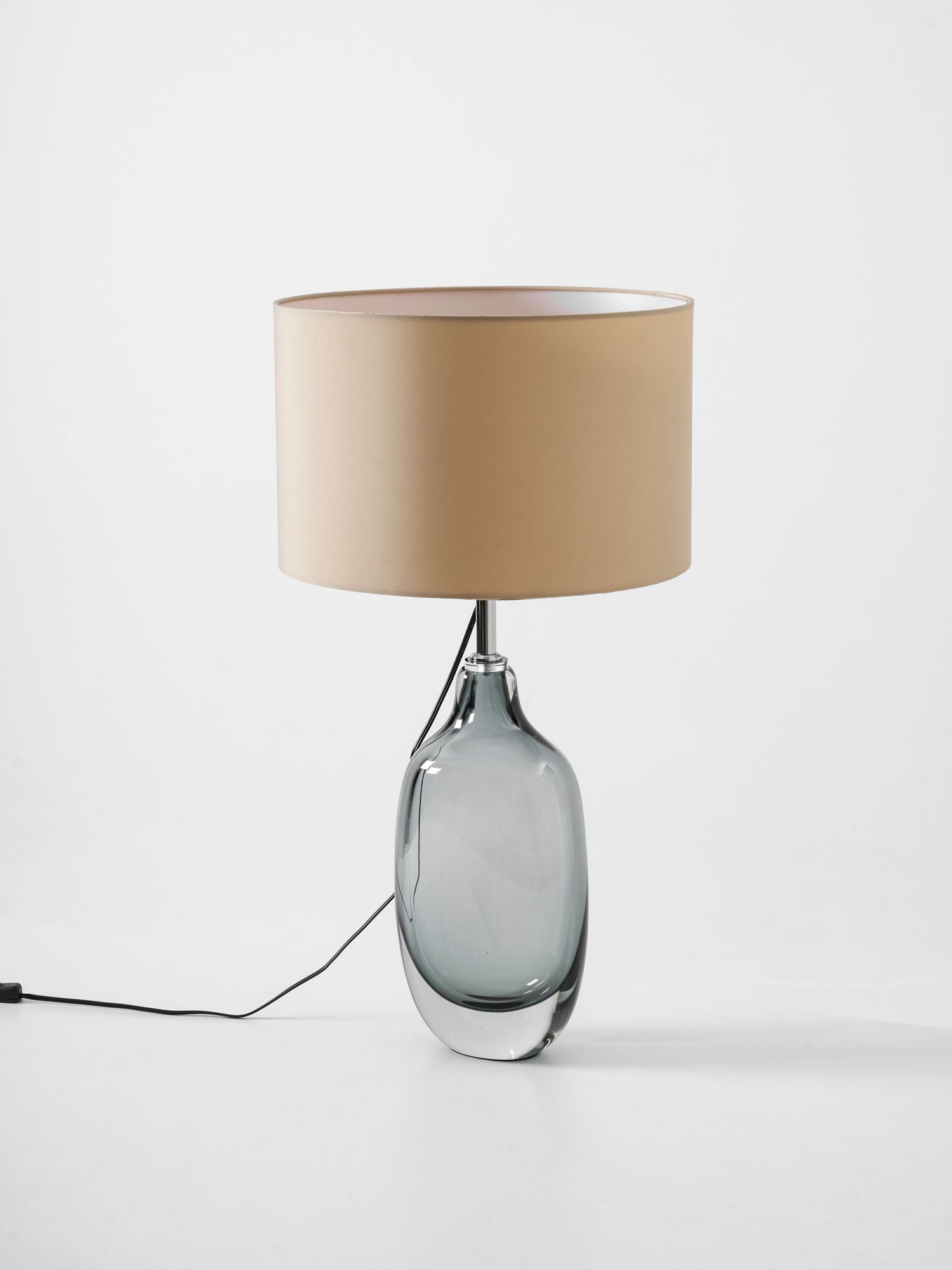 Lámpara de mesa de cristal esmaltado