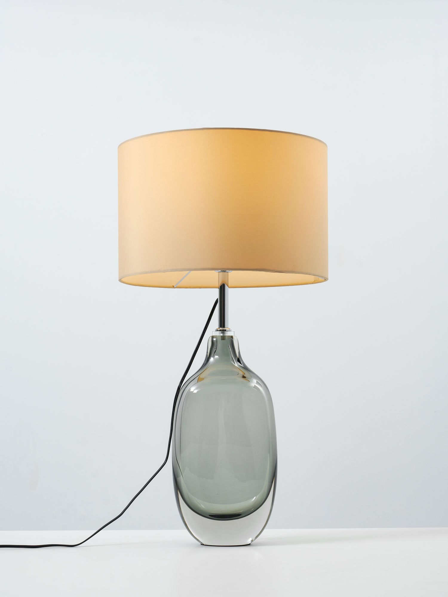 Lámpara de mesa de cristal esmaltado