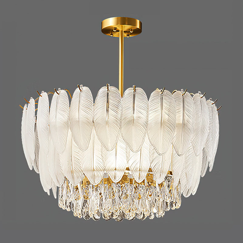 Greta Feather Crystal Chandelier – detail 11