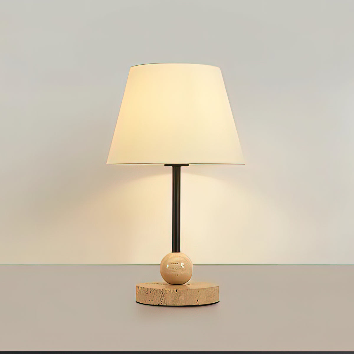 Haltral Travertine Table Lamp – detail 8