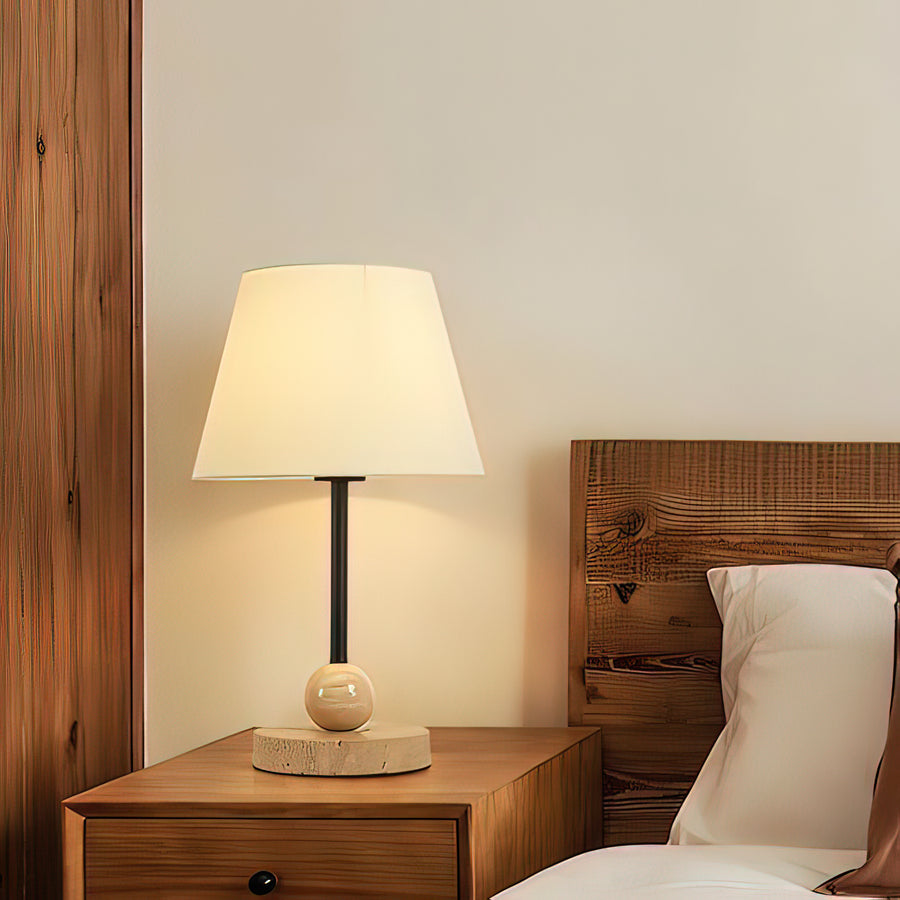 Haltral Travertine Table Lamp – detail 2