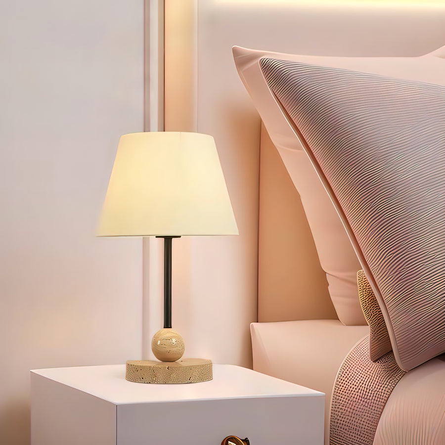 Haltral Travertine Table Lamp – detail 4
