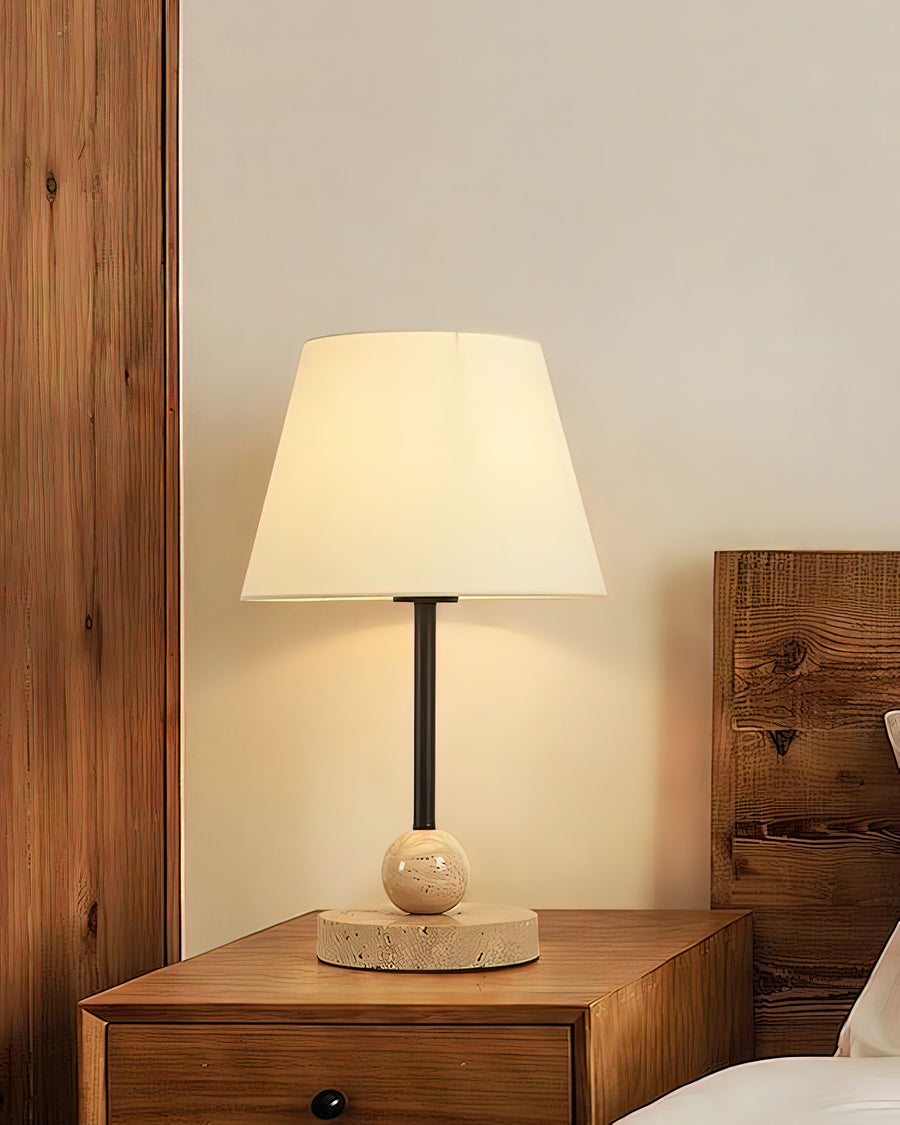 Haltral Travertine Table Lamp – detail 6