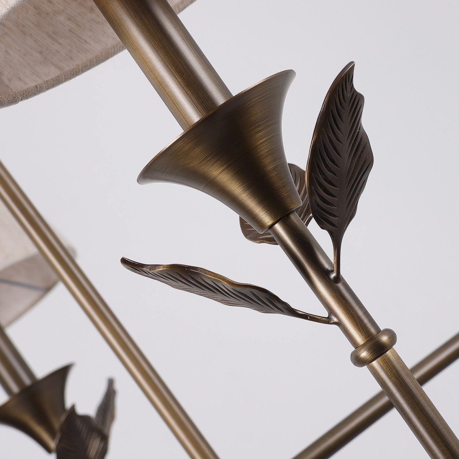 Hazel Leaf Fabric Chandelier
