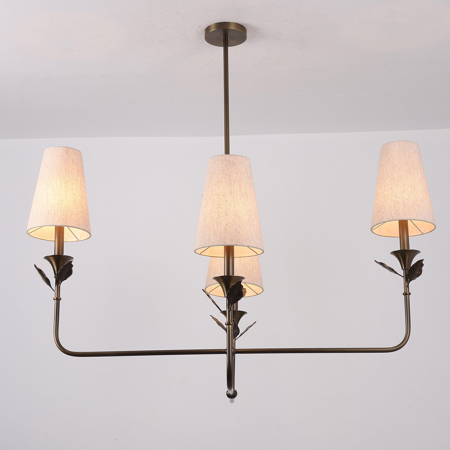 Hazel Leaf Fabric Chandelier