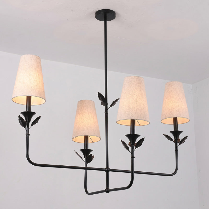 Hazel Leaf Fabric Chandelier