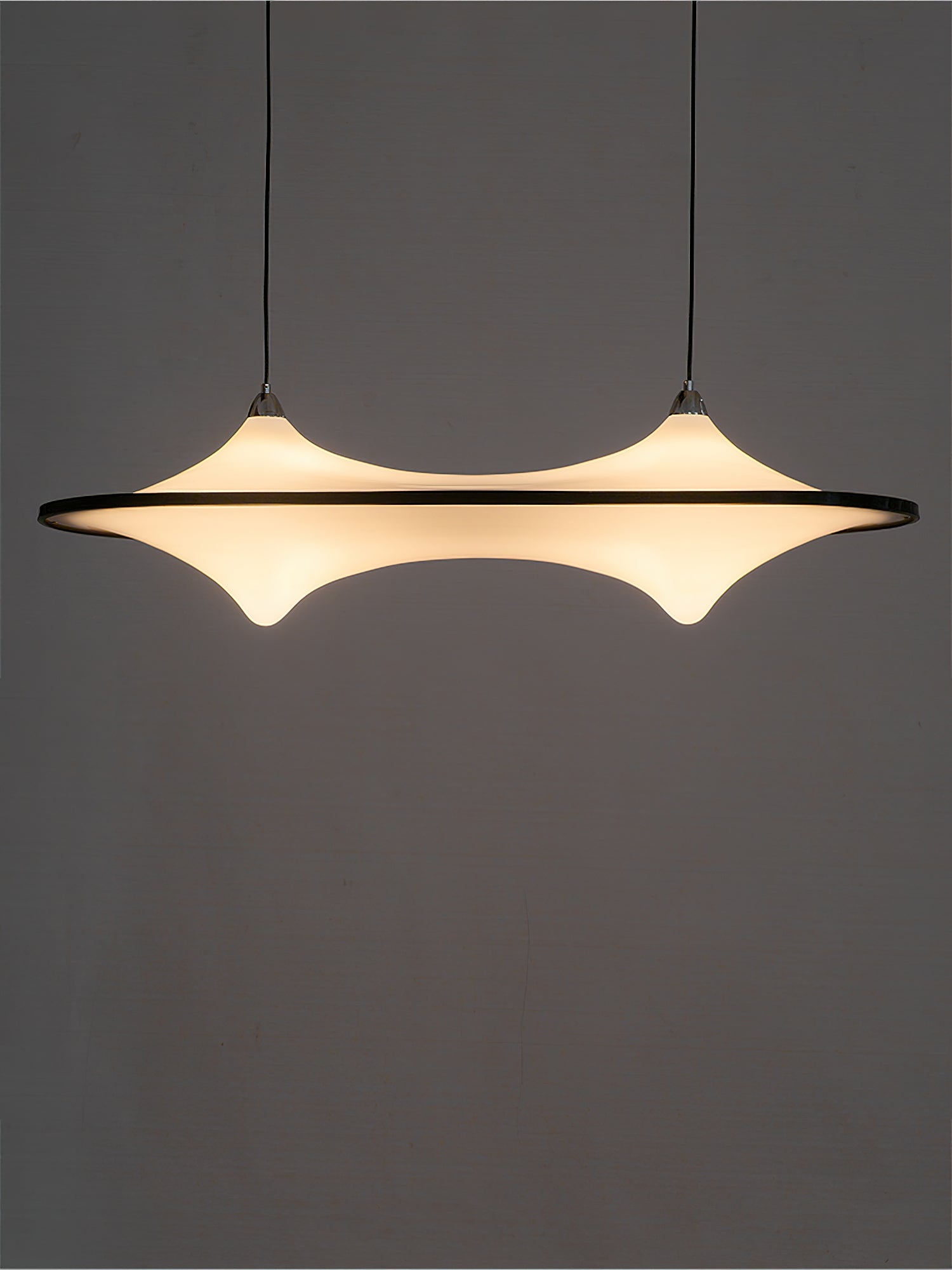 Horizontal Foggy Saucer Pendant Lamp