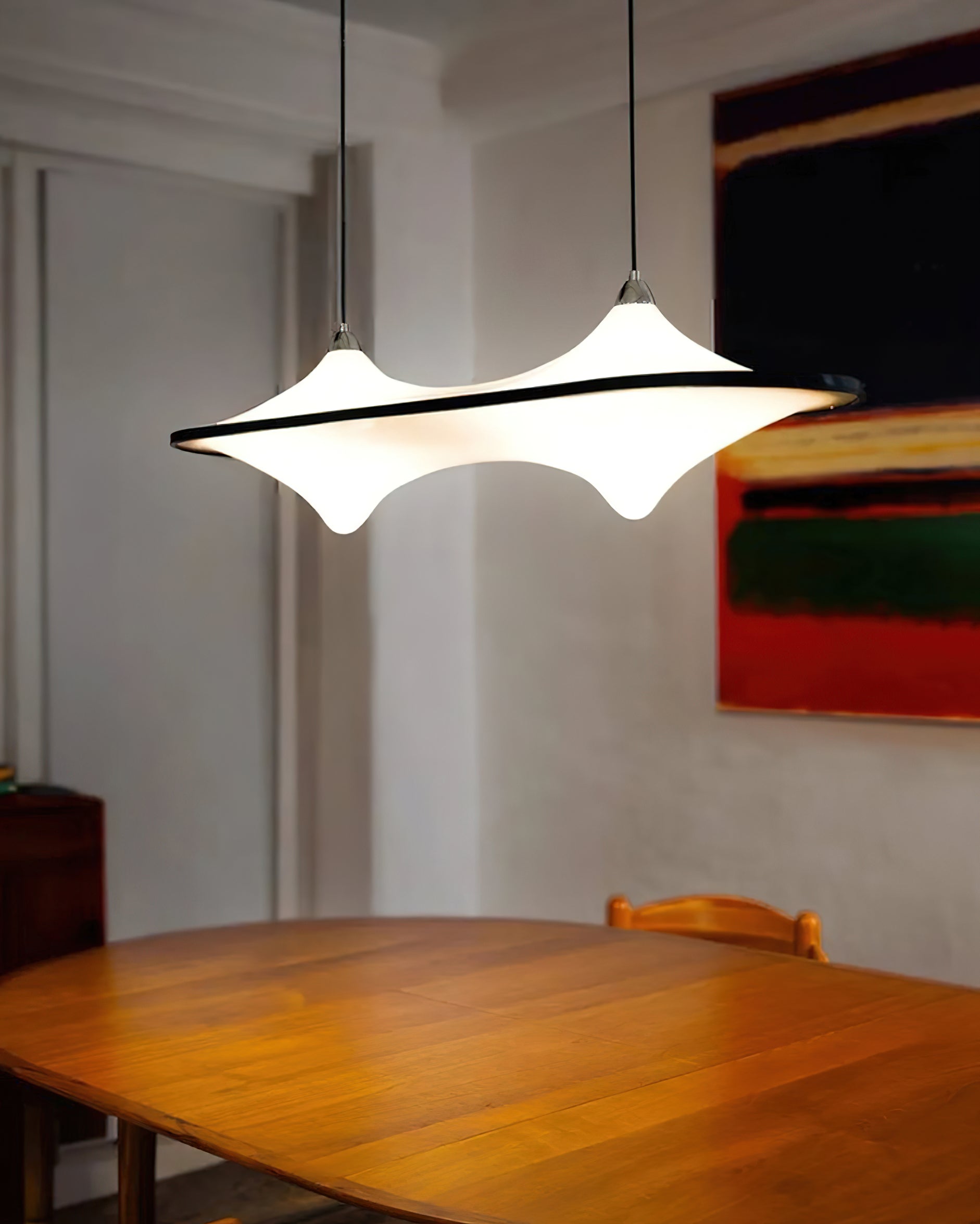 Horizontal Foggy Saucer Pendant Lamp