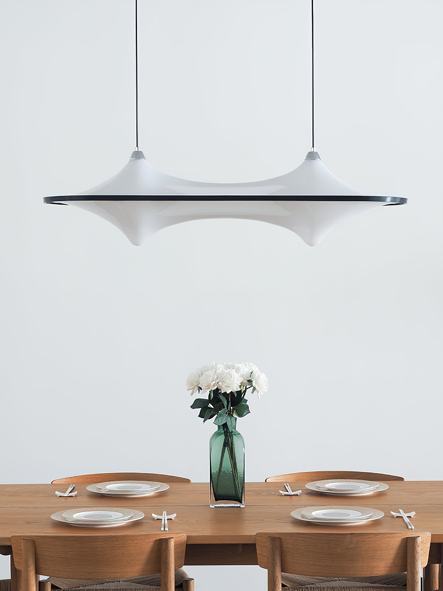 Horizontal Foggy Saucer Pendant Lamp