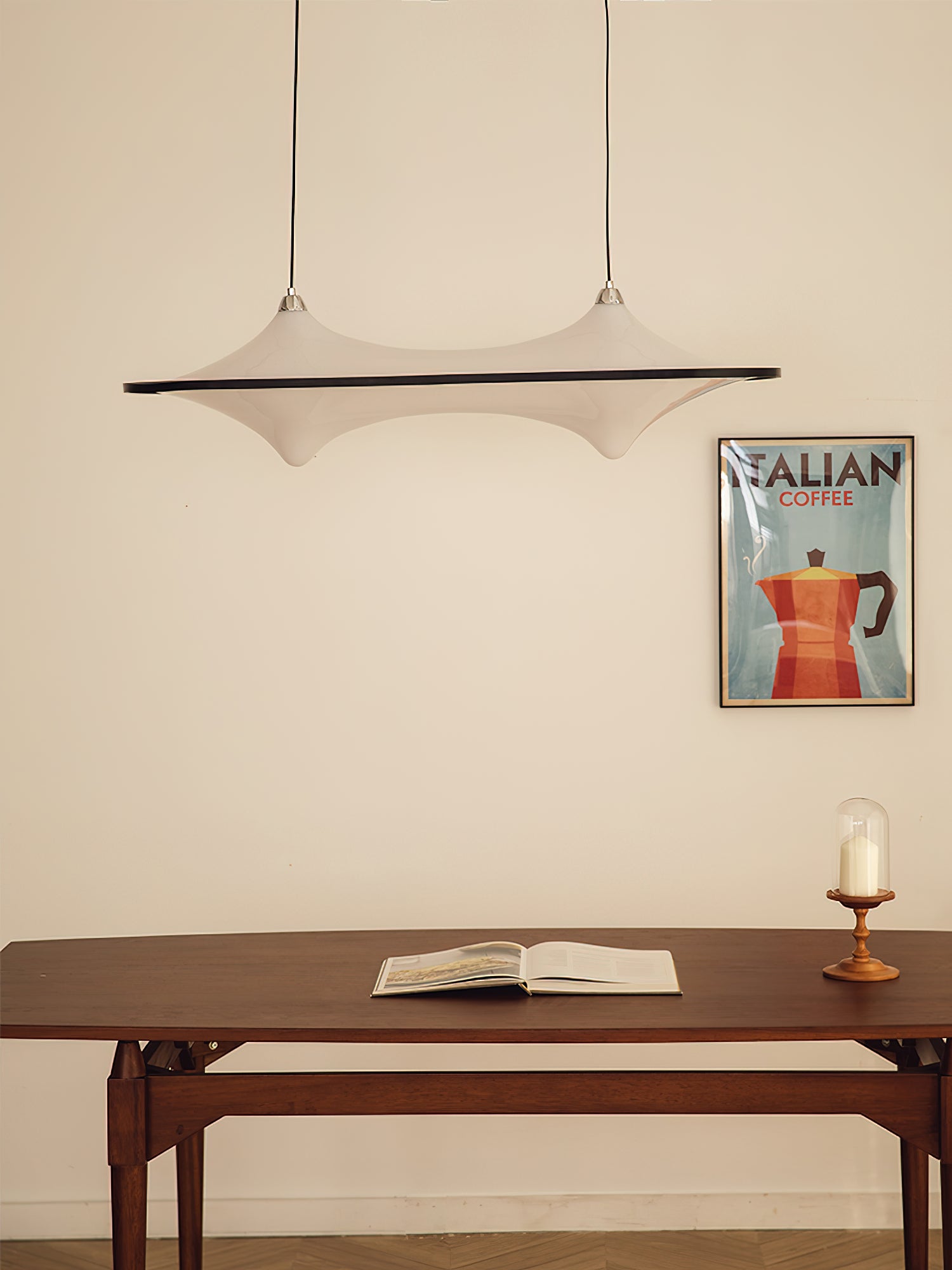 Horizontal Foggy Saucer Pendant Lamp