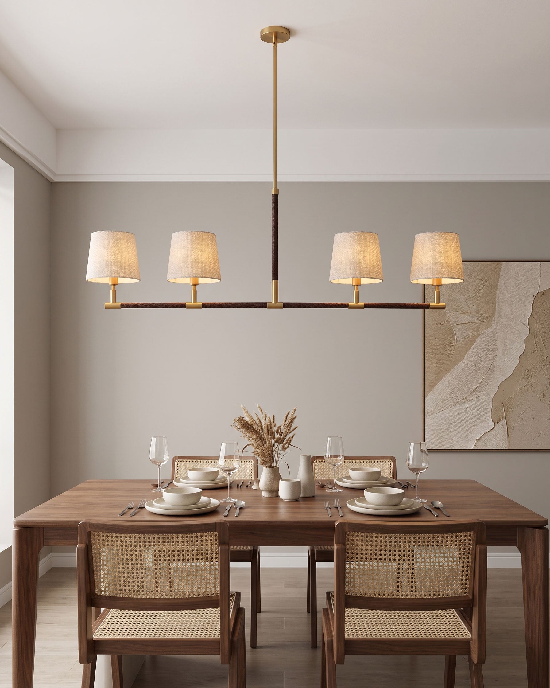 Huxley Linear Fabric Chandelier