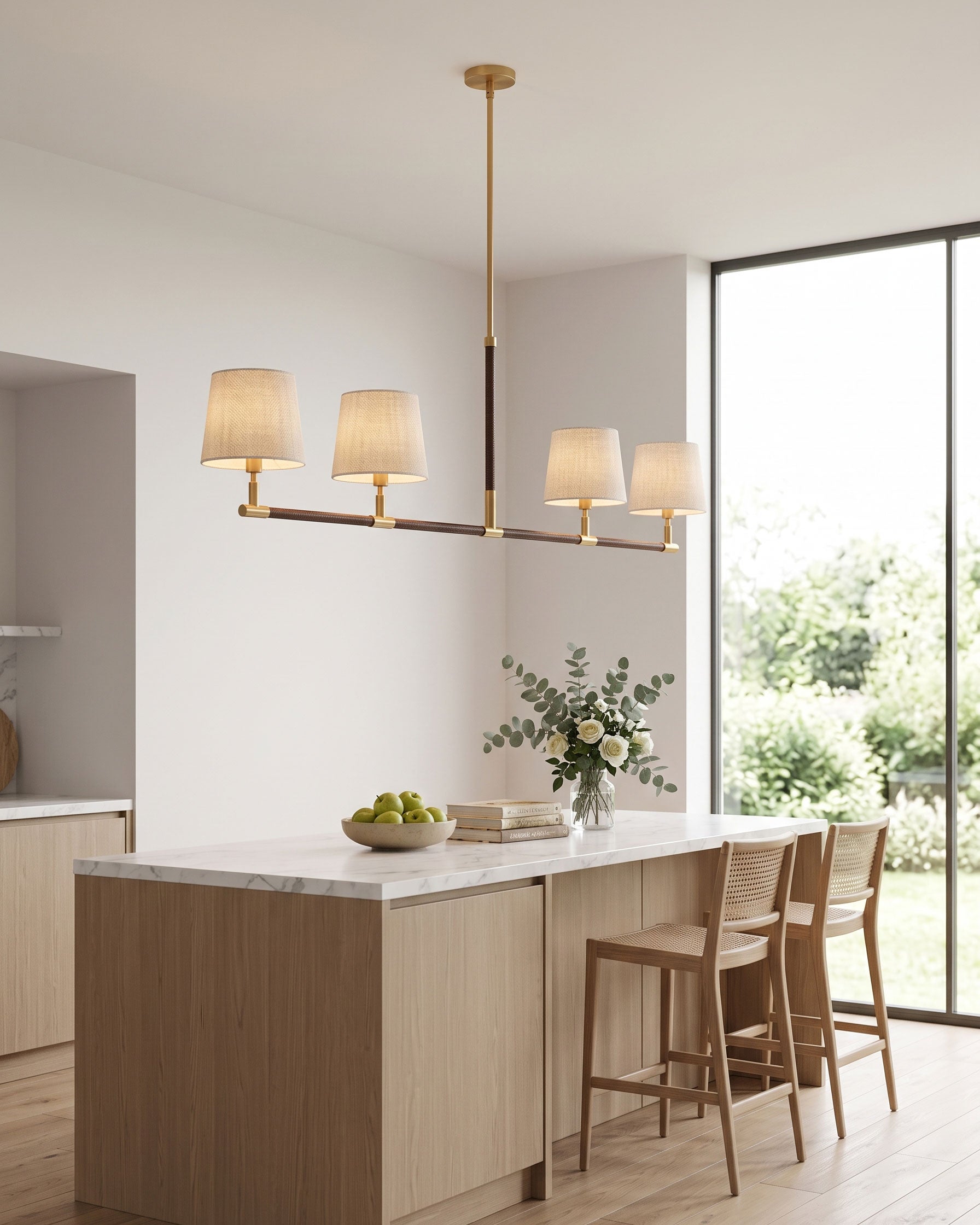 Huxley Linear Fabric Chandelier