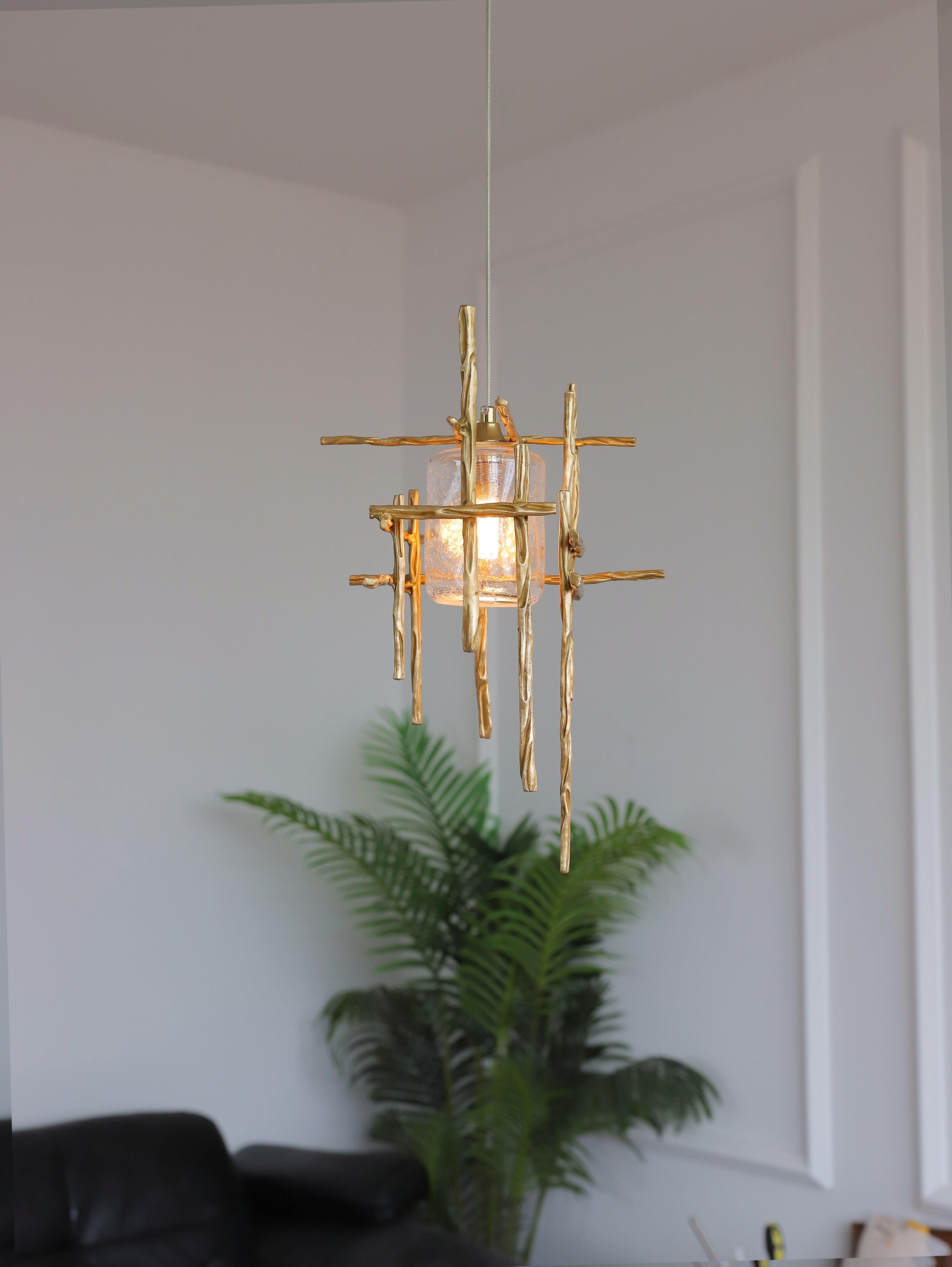 Lampada a Sospensione Vetro Rhyett