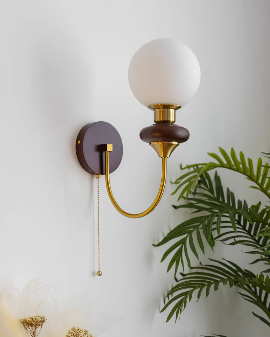 Joan Wooden Wall Light – detail 5