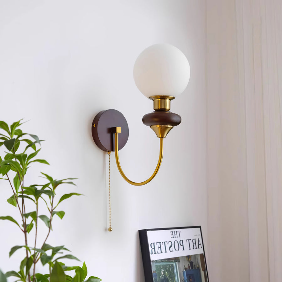 Joan Wooden Wall Light – detail 3