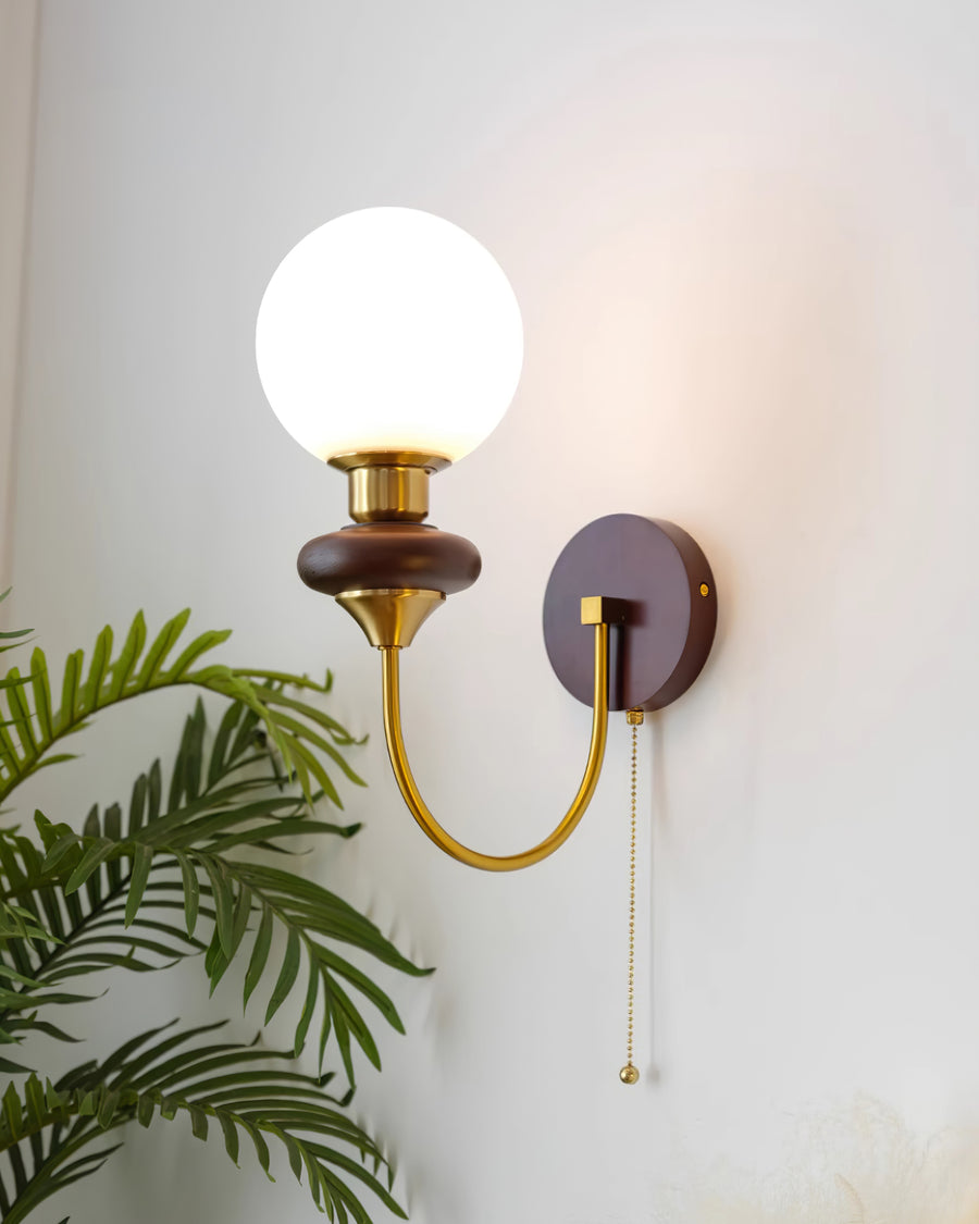 Joan Wooden Wall Light – detail 4
