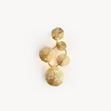 Aplique de pared con hoja de loto