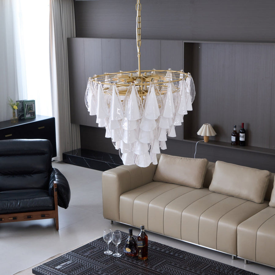 Lunara White Chandelier – detail 5