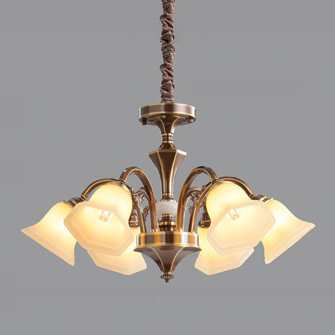 Down 6-Light: Dia 75cm x H 43.5cm / ∅ 29.5″ x H 17.1″