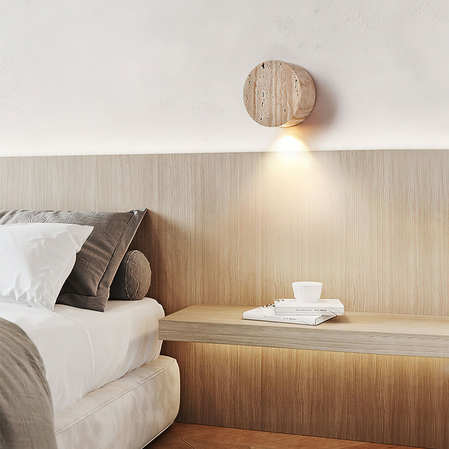 Lytheris Travertine Wall Light – detail 3