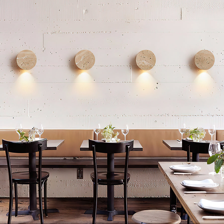 Lytheris Travertine Wall Light – detail 5