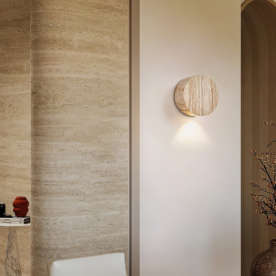 Lytheris Travertine Wall Light – detail 4