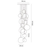 13 heads (18cm*7 / ∅ 7″ + 28cm*6 / ∅ 11″)