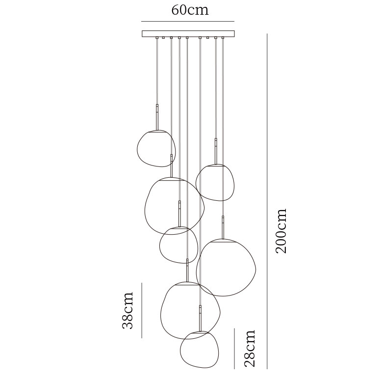 Système de suspension ronde Melt