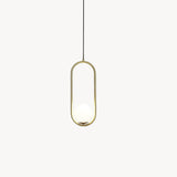 Lampada a Sospensione Mila in Ottone