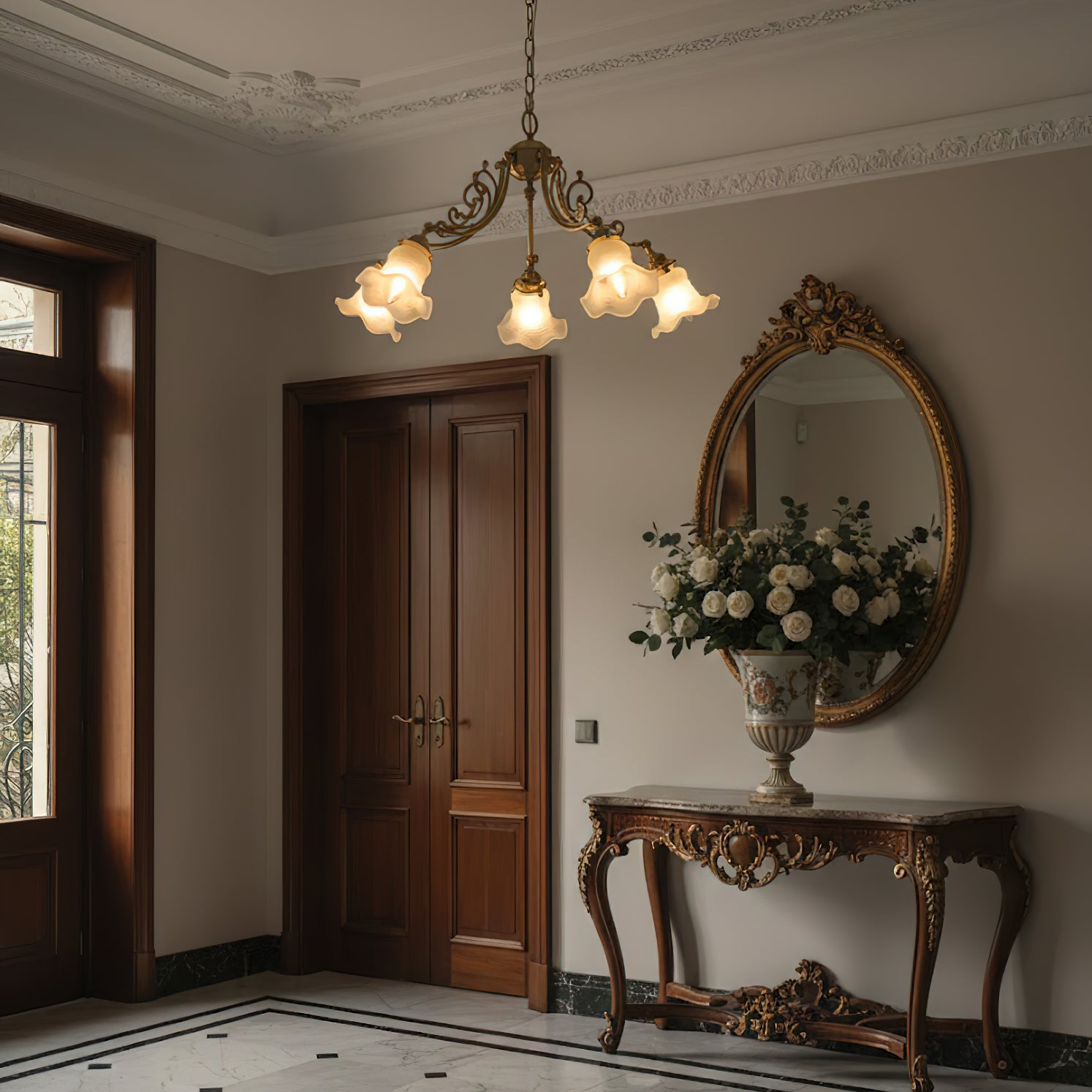 Morning Glory Chandelier