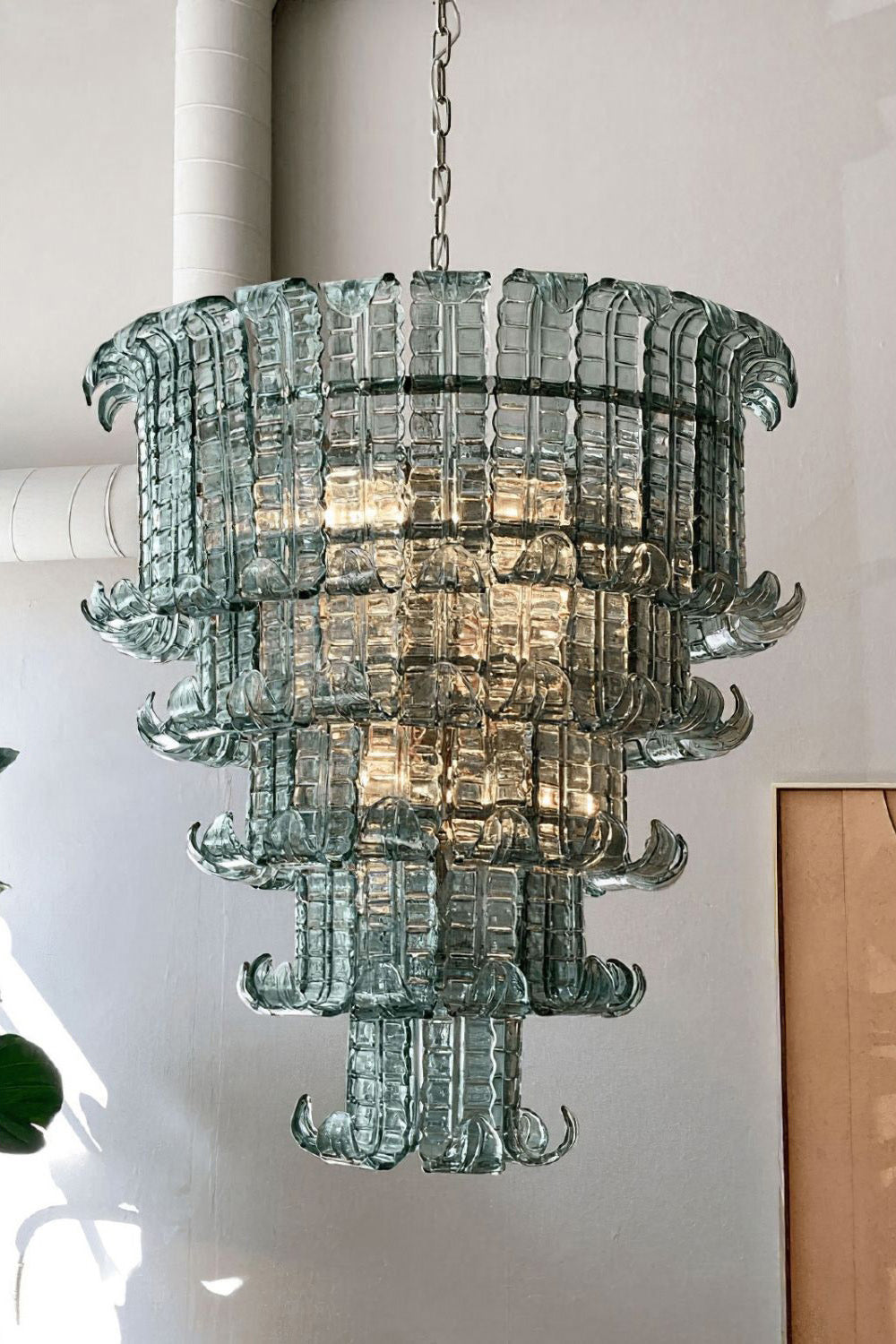 Murano Cascade Glass Chandeliers