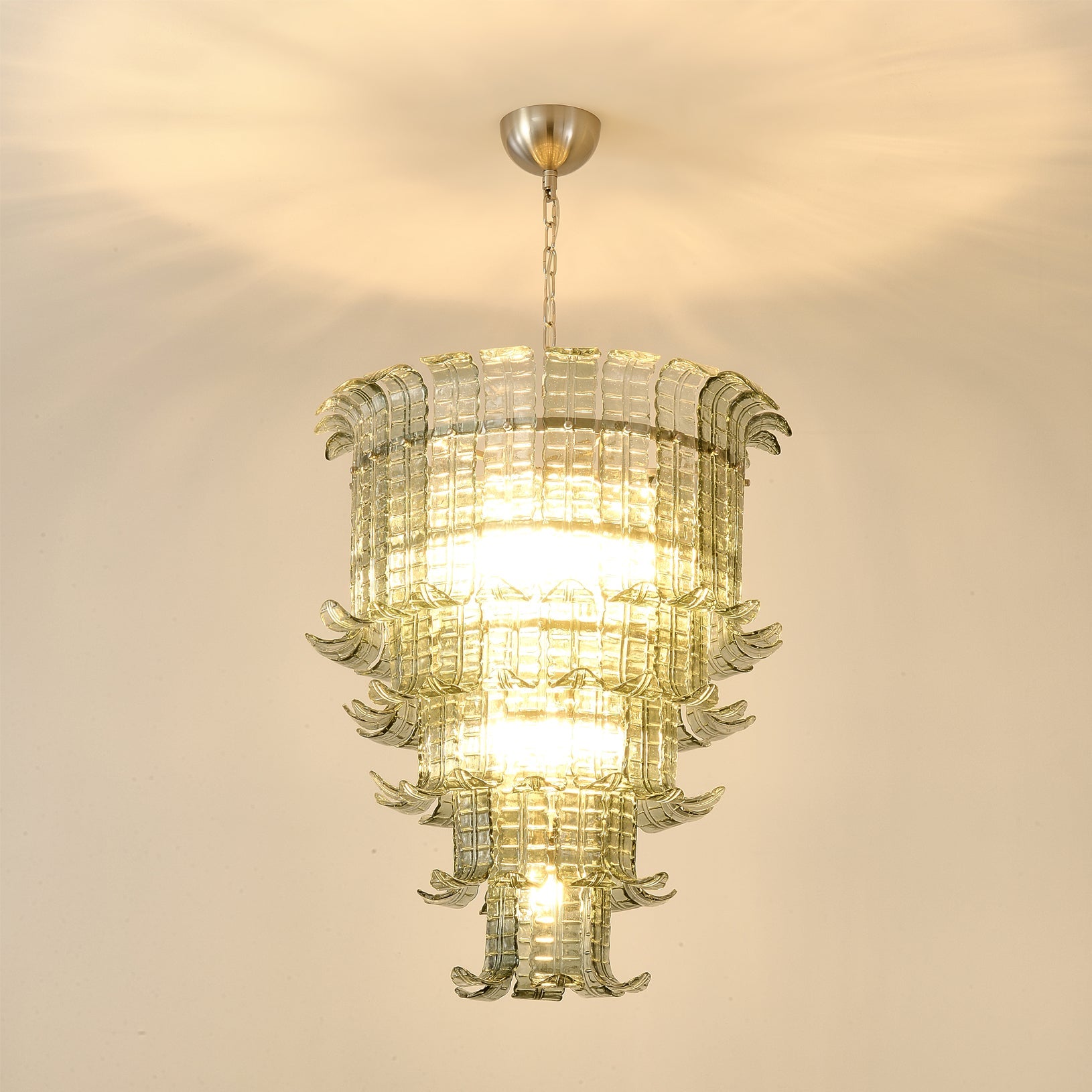 Murano Cascade Glass Chandeliers