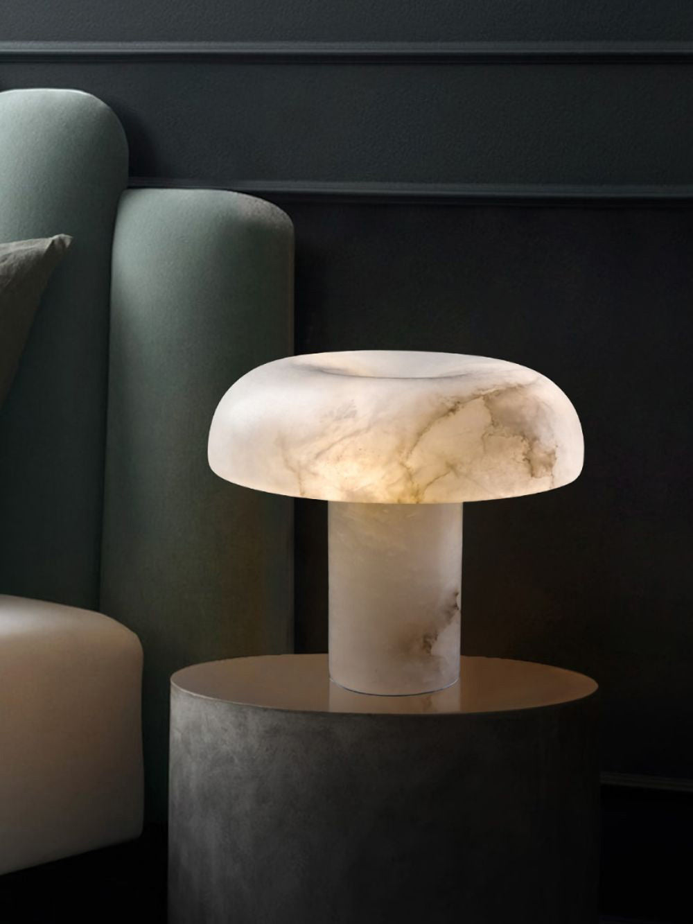 Mushroom Alabaster Table Lamp